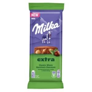 MILKA Extra chunky čokolada cijeli lešnjak 190g slide slika