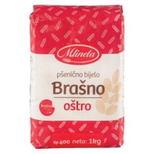 MLINETA T-400 oštro pšenično bijelo brašno 1kg slide slika