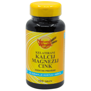 NATURAL WEALTH kalcij, magnezij i cink 100kom slide slika