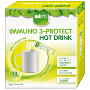 NATUREL Immuno 3-protect hot drink granule 10x5g slide slika