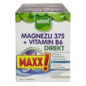 NATUREL Magnezij 375+ vitamin B6 direkt granule 3x30g slide slika