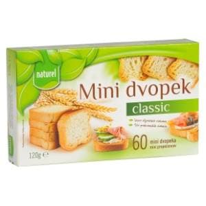 NATUREL Mini dvopek classic 120g slide slika