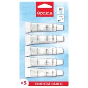 OPTIMA tempere bijele 5x12ml slide slika