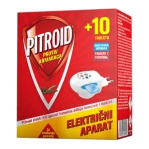 PITROID električni aparat protiv komaraca + 10 tableta slide slika