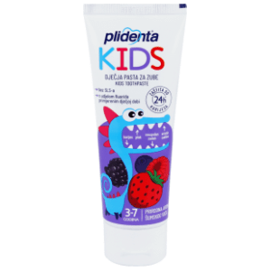 PLIDENTA Kids dječja zubna pasta šumsko voće 3-7g 75ml slide slika