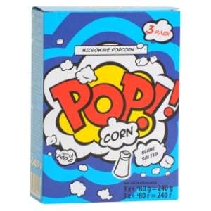 POP CORN kokice za mikrovalnu slane 3x80g slide slika