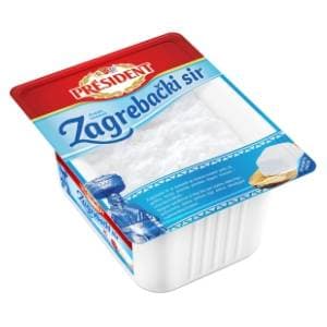 PRESIDENT Zagrebački svježi sir 375g slide slika