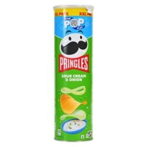 PRINGLES xxl sour cream & onion 185g slide slika
