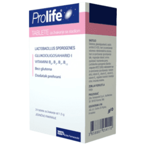 PROLIFE Probiotik pastile za žvakanje 24kom slide slika