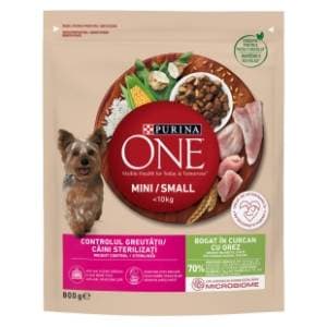 PURINA One mini weight control hrana za pse puretina riža 800g slide slika