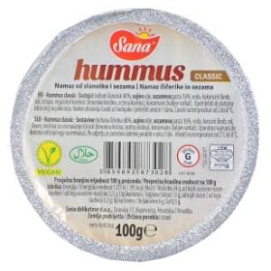 SANA Classic hummus namaz od slanutka i sezama 100g slide slika