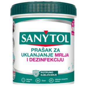 SANYTOL prašak za uklanjanje mrlja i dezinfekciju 450gr slide slika