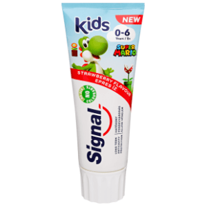 SIGNAL Kids zubna pasta strawberry 0-6g 75ml slide slika