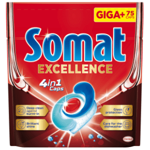 SOMAT Excellence 4in1 tablete 75kom slide slika