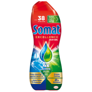 SOMAT Excellence duo gel za strojno pranje posuđa 684ml slide slika