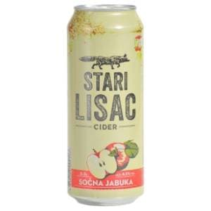 STARI LISAC Sočna jabuka cider lim 0,5l slide slika