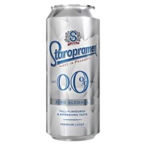STAROPRAMEN bezalkoholno pivo limenka 0,5l slide slika