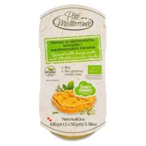 PATE MEDITERRANEE eko namaz slanutak & konoplja 100g slide slika