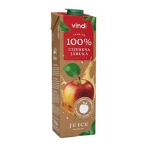 VINDI Juice cijeđena jabuka 100% 1l slide slika