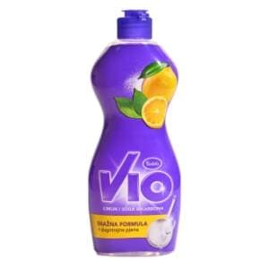 VIO deterdžent za suđe limun i soda bikarbona 450ml slide slika