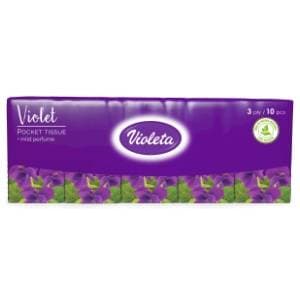 VIOLETA papirnate maramice 3sloja 10kom slide slika