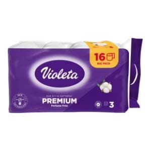 VIOLETA Premium cotton toaletni papir 3sloja 16kom slide slika