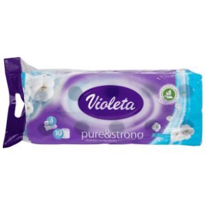 VIOLETA Pure & strong toaletni papir 3sloja 10kom slide slika