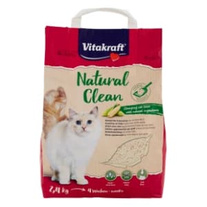 VITAKRAFT Natural clean kukuruzni pijesak za mačke 2,4kg slide slika