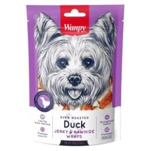 WANPY Jerky & rawhide wraps poslastica za pse pačetina 100g slide slika