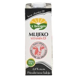 Z BREGOV svježe mlijeko 2,8%mm + vitamin D 1l slide slika