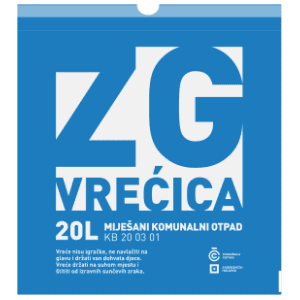 ZG vrećica za miješani komunalni otpad 20l 10kom slide slika