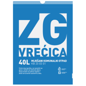 ZG vrećica za miješani komunalni otpad 40l 10kom slide slika