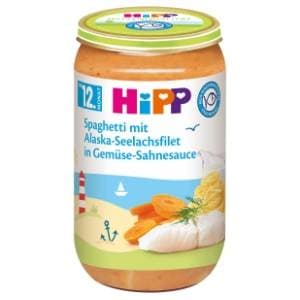 HIPP kašica spaghetti s ribom 250g slide slika