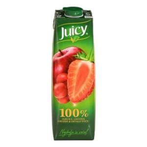 JUICY 100% jagoda sok 1l slide slika