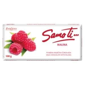 SAMO TI čokolada malina 100g slide slika