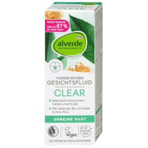 ALVERDE Clear fluid za lice glina i organski zeleni čaj 50ml slide slika
