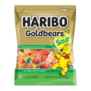 Gumeni bomboni HARIBO Goldbears sour 100g slide slika
