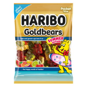 Gumeni bomboni HARIBO goldbears summer edition 100g slide slika