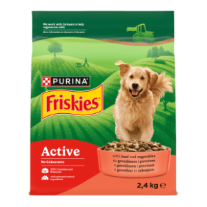 FRISKIES Active adult govedina 2,4kg slide slika