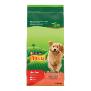 FRISKIES Active adult meso 15kg slide slika